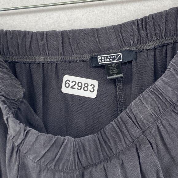 NATALIE BUSBY Pants M Tencel Viscose Get Going Joggers Slim Slouchy Gray USA - Picture 14 of 14